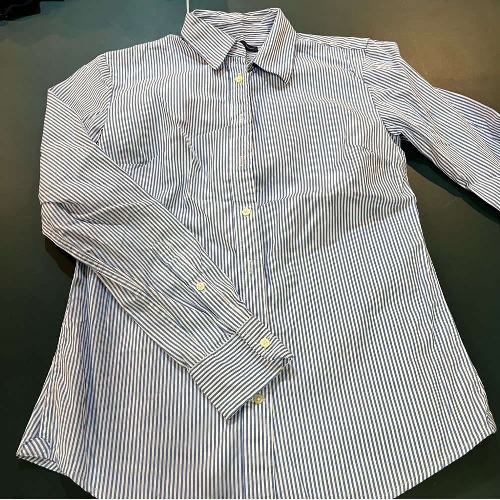 gap striped button down